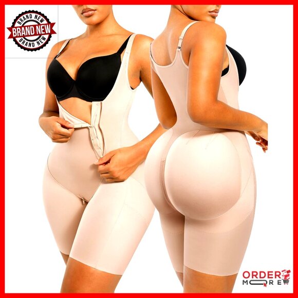 Open Bust Bodysuit Shapewear Tummy Control Butt Lifting Compression Garment